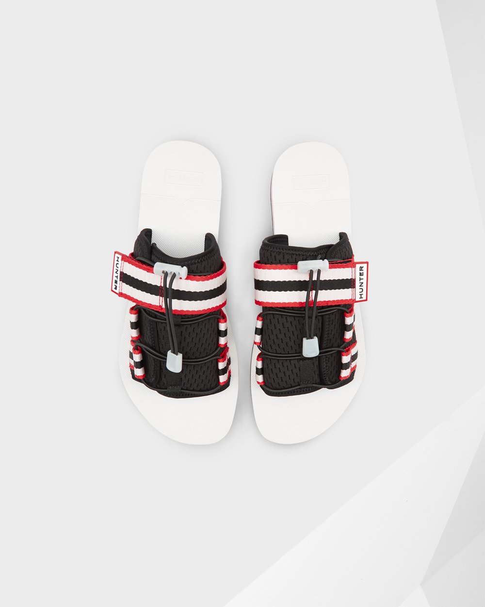 Sandalias Original Beach Hunter Hombre - Negros/Blancos/Rojos - 278534FLC